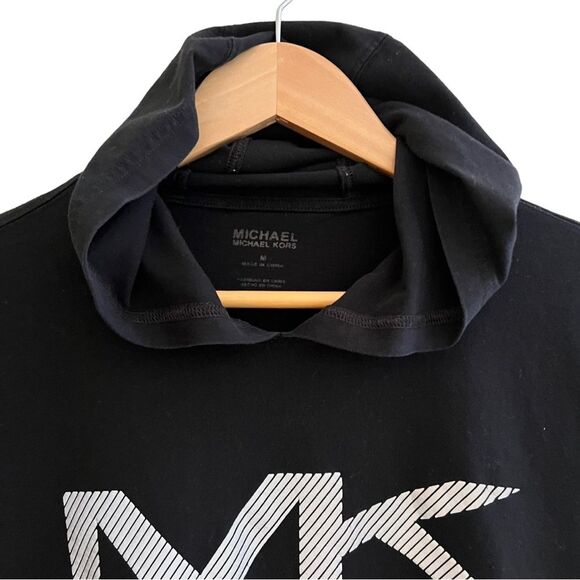 Micheal Kors Women’s Casual Black long Tshirt Hoodie Reflective SZ Medium - Picture 2 of 8
